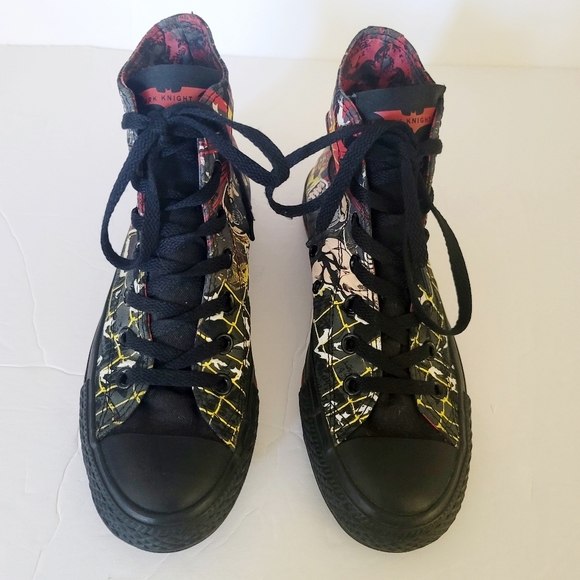 Converse The Dark Knight Rises Bane edition high top sneakers sz mens 5 women 7 - Picture 2 of 14